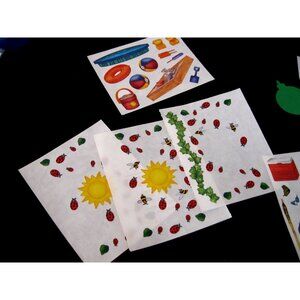 CREATIVE MEMORIES STICKERS,  Sunshine&Ladybugs, Camping, Summer Recreation, Baby